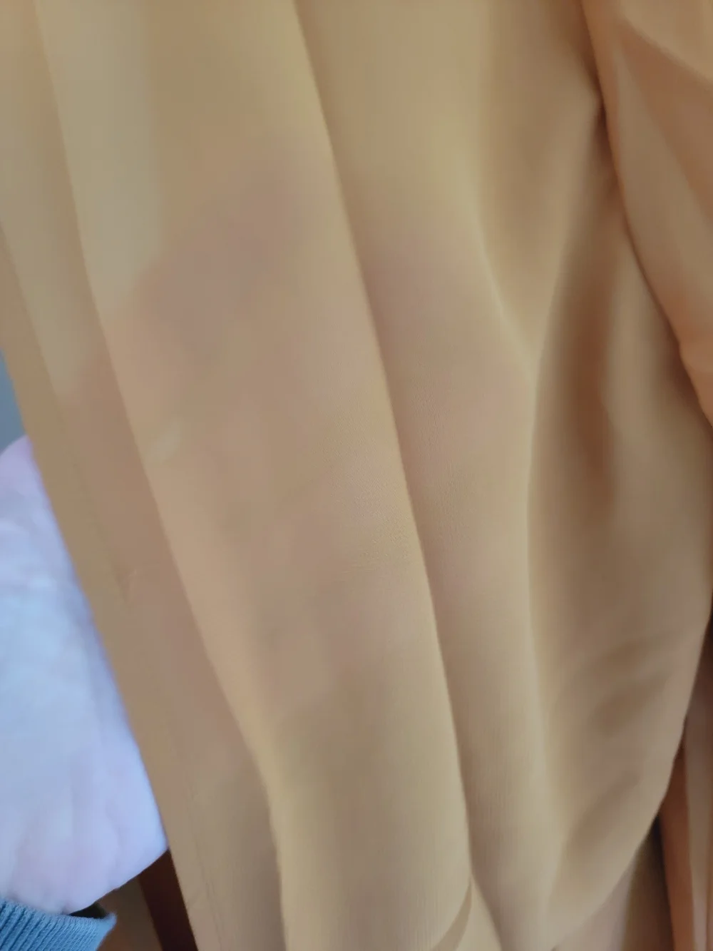 Nasty Gal Mustard Deep Plunge Mustard Color Poly Crepe Jumpsuit Open Sleeve - Picture 13 of 13